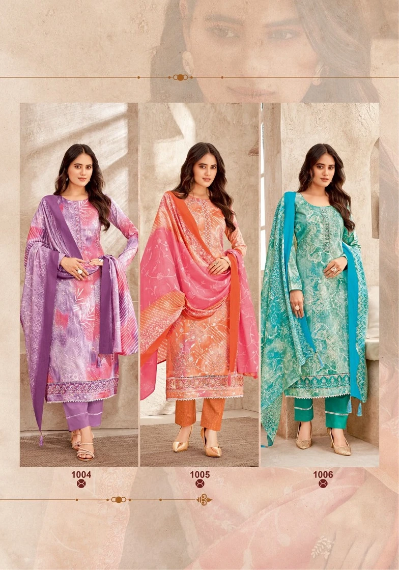 Suryajyoti Prachi Vol 1 Jaam Satin Wholesale Salwar Suit Catalog — Wholesale Salwar Suits, MPA wholesale from Surat - Gallery Image 7